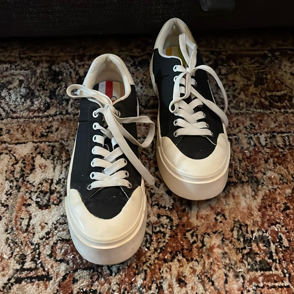 Good News x H&M black platform sneakers